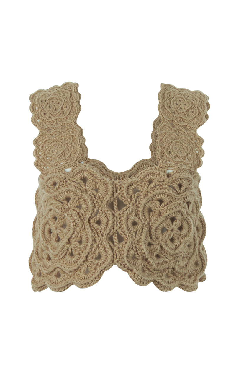 CROPPED CROCHET TOP